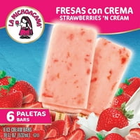 Ла Мичоакана ягоди и сметана Премиум сладоледени барове, без глутен, крем палети, Флорида Оз
