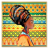 Портрет на афро-американка с тюрбан Иии
