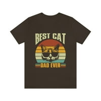 Най-добър татко на котка някога, подарък за Деня на бащата, графична тениска