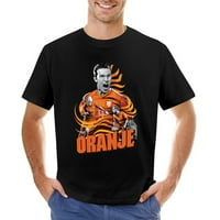 Oranje Holland Мъжки графична тениска винтидж къс ръкав спорт тийнейдж