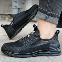 DMQUPV маратонки за маратонки за мъже с размер обувки Леки трайни антиразятинг анти пробиване обувки Мъжки маратонки Мъжки обувки Технически sportshoe Черно 9
