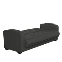 Хоумвейл Финиган рамо за съхранение Конвертиране на диван® в Микрофибър, сив
