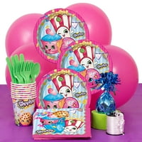 Уникални индустрии shopkins асортирани цветове кръг за рожден ден Paper Party Supply Cets, 6.88