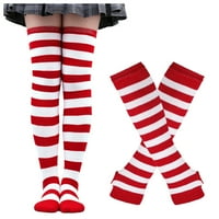 Жени чорапи чорапи, раирани женски чорапи с високи ръкавици