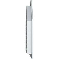 Екена Милуърк 20 в 20 х Пикед Топ фронтон отдушник стъпка: функционален, ПВЦ фронтон отдушник в 1 4 плосък тапицерия рамка