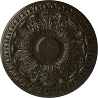 Екена Милуърк 3 4 од 1 2 П Колтън таван медальон, ръчно рисувани каменни огнище пращене