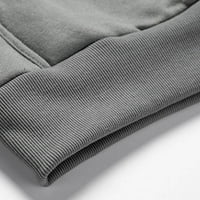 Мъжете суитчовеци атракюр комплект пролетни и есен от свободното време мода тънък годен контраст на качулка пуловер комплект ежедневен комплект