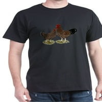 Cafepress - Speckled Susse Chickens Dark Thrish - памучна тениска