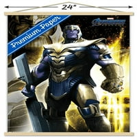Marvel Cinematic Universe - Avengers - Endgame - Thanos Wall Poster с дървена магнитна рамка, 22.375 34