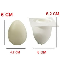 Силиконов великденски яйчен калъп 3d домашен декор орнаменти симулация яйце фестивал мус Великденски яйцеклетка Свещ приготвяне