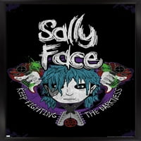 Sally Face - кръстосана афиша за стена на китарите, 14.725 22.375 рамки