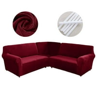 3 части кадифени калъфи за диван за седалка, разтегателен диван на медалката, L-образни секционни дивани за дивана, цветове
