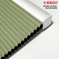 Keego безжични клетъчни пчелни нюанси на прозорци за домашен декор за дома и цвят Персонализируем оливър зелена тъкан от плат 26 W 56 H