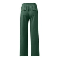 Мъжки панталони Zuwimk Slim Fit, мъжки ежедневни панталони за спалване на разхлабени панталони с еластична лента на талията зелено, xxl