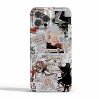 Винтидж калъф за колаж за iPhone Pro, Естетичен дизайн на изкуството Пълно покритие Защитен калъф