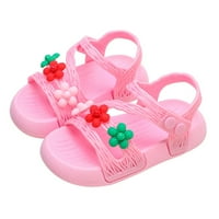 Детски обувки Лято мека единствена модна принцеса Обувки Големи средни и малки деца момичета лък сандали
