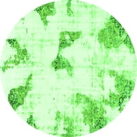Агли Компания Закрит Кръг Абстрактни Зелени Модерни Площ Килими, 5 ' Кръг