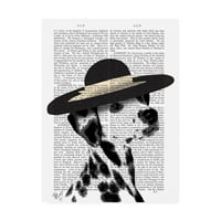Изобразително изкуство 'Далматинец и черна шапка' платно изкуство от фаб фънки