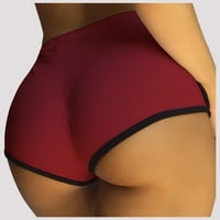 Baocc Yoga Pants Лято женски твърд цвят небрежни панталони къси суиптове за модни йога йога панталони за жени в червено