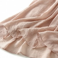 Виадха женски твърд памук и спално бельо половин пола Винтидж висока пола с дълга пола на талията