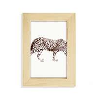Cheetah Brown Animal Desktop Display Photo Frame Picture Art Painting