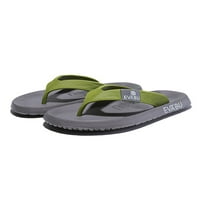 Lumento Mens Thong Sandals Slip on Flat Sandal Beach Flip-Flops леки ежедневни обувки на закрито на открито Eva Summer Grey 7