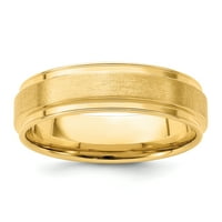 Le & lu 14k жълто злато Жълто злато комфорт Fit Fancy Band Ring Lal100894