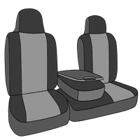 Caltrend Front Split Back & Cushion Sportste Cover Seat Cover за 2006 г.- Ford Ranger- FD220-01GA Черна вложка и тапицерия