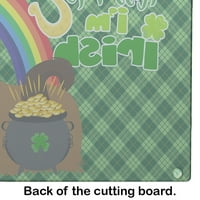 Червен Shih Tzu St. Patrick's Day Glass Board Board