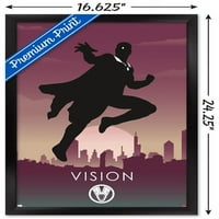 Marvel Heroic Silhouette - Vision Wall Poster, 14.725 22.375