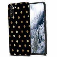 Телефонна калъф за златни точки за Samsung Galaxy S за жени Подаръци за мъже, мек силиконов стил Шокпул