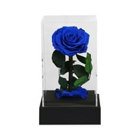 Муокорвична истинска роза акрилно вечно цвете завинаги красива любов ръчно изработен подарък за майка жена приятелка Ден на Свети Валентин