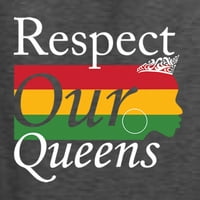 Wild Bobby уважава нашите Queens Black Pride Unise Crewneck Graphic Sweatshirt, Heather Black, 3x-голям