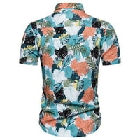 Алоха хавайски ризи за мъже с къс ръкав кубинска яка риза Хавайски модел Вечерен яка блуза и риза