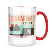 Neonblond USA Rivers Great Egg Harbour River - подарък за халба в Ню Джърси за любители на чай за кафе