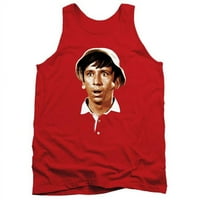 Trevco WBT489-Tk- Gilligans Island & Gilligans Head-Adult Tank Top, червен- малък