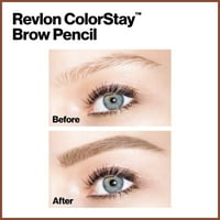 Revlon colorstay водоустойчив молив за вежди с вежди, прибиращ се ъглов апликатор, блондинка, 0. Оз