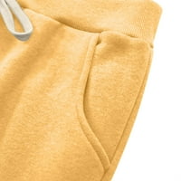 Дамски зимни ежедневни суитчъри Атлетични топли руно шерпа панталони сладки забавни коледни гамаши за печат