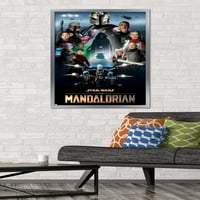 Междузвездни войни: Мандалорският сезон - Ключово изкуство от Андрю Швейцарски плакат за стена, 22.375 34