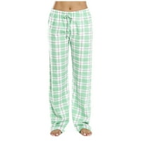 YIEVOT с широк крак пижама панталони за жени xl зелен клирънс жени пролет и есен