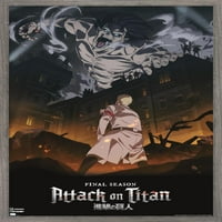 Attack on Titan: Season - Key Visual Wall Poster, 22.375 34 FRAMED