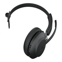 Jabra Evolve MS Mono - слушалки - на ухото - кабриолет - Bluetooth - Wireless - USB -A - Изолиращо шум - черен - със стойка за зареждане - сертифициран за екипи на Microsoft