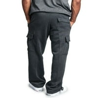 Jkerther мъже товари с много джобове в тежка категория руно тренировка торбисти панталони за джогинг