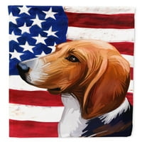 Съкровища на Каролайн Уокър Уокър Coonhound American Flag Garden Flag