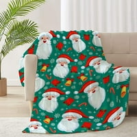 Коледа Nosbei Snowman Коледно дърво одеяло весело коледно леко тегло одеяло за жени мъже меко уютно носбей легло одеяло за деца момичета - 40x30in домашен любимец