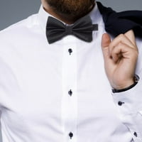 Farfi Bow Tie Grid Pattern Skin-подходящ полиестер сватба официална среща вратовръзка за мъже
