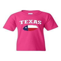 Тениски за големи момичета и върхове на резервоарите - Тексас флаг