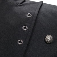 Мъжки клирънс Небрежни блейзерни якета с дълъг ръкав копчета за ревера Отворена предна работа костюми Vintage Slim Fit Лек бизнес блейзър