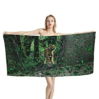 Гореща продажба Тигър Animal 3d печат Плажни кърпи за възрастни големи размери на открито пътуване към къмпинг Абсорбент за сърфиране на баня
