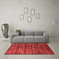 Ahgly Company Indoor Rectangle Oriental Red Industrial Area Rugs, 5 '7'
